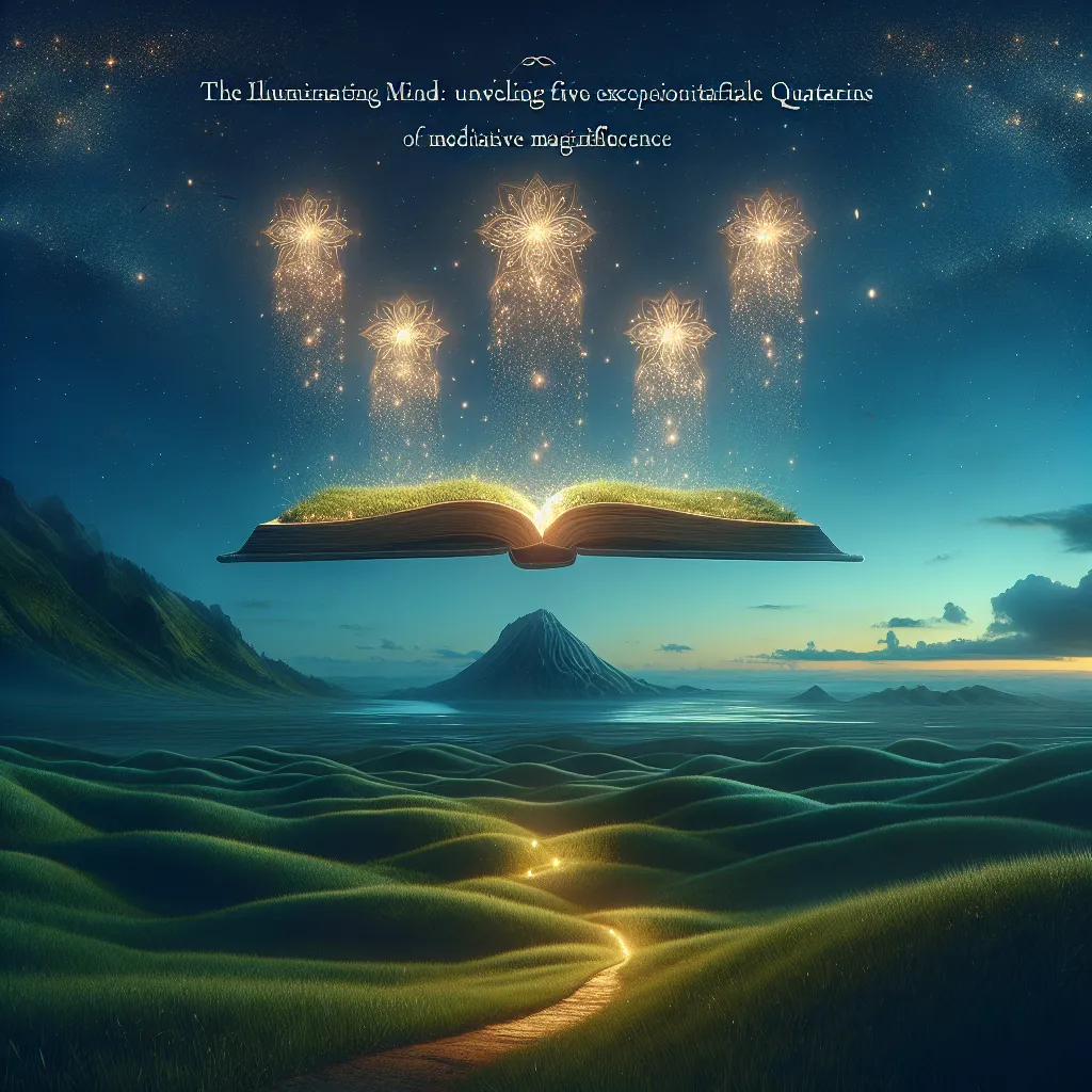 The Illuminated Mind: Unraveling Five Exceptional Quatrains of Meditative Magnificence
