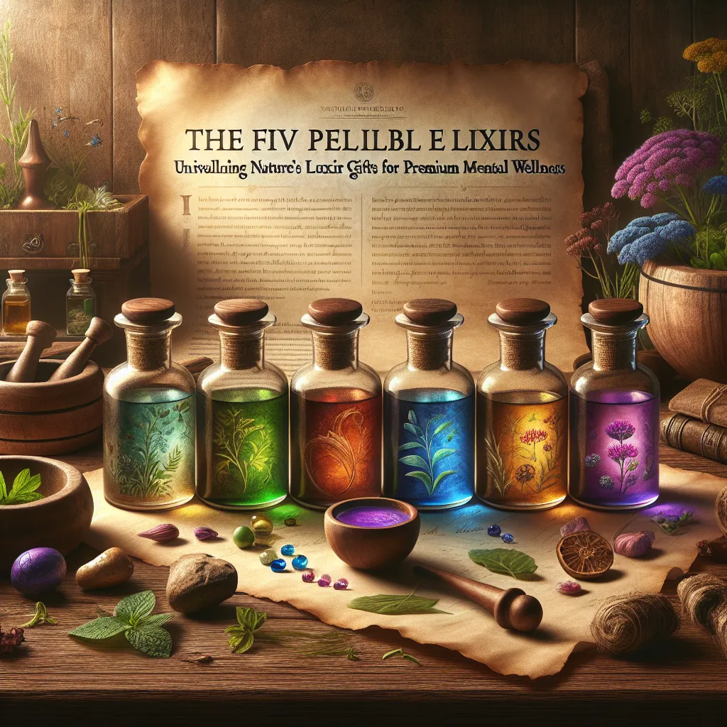 The Five Exemplary Elixirs: Unveiling Nature's Luxurious Gifts for Premium Mental Wellness