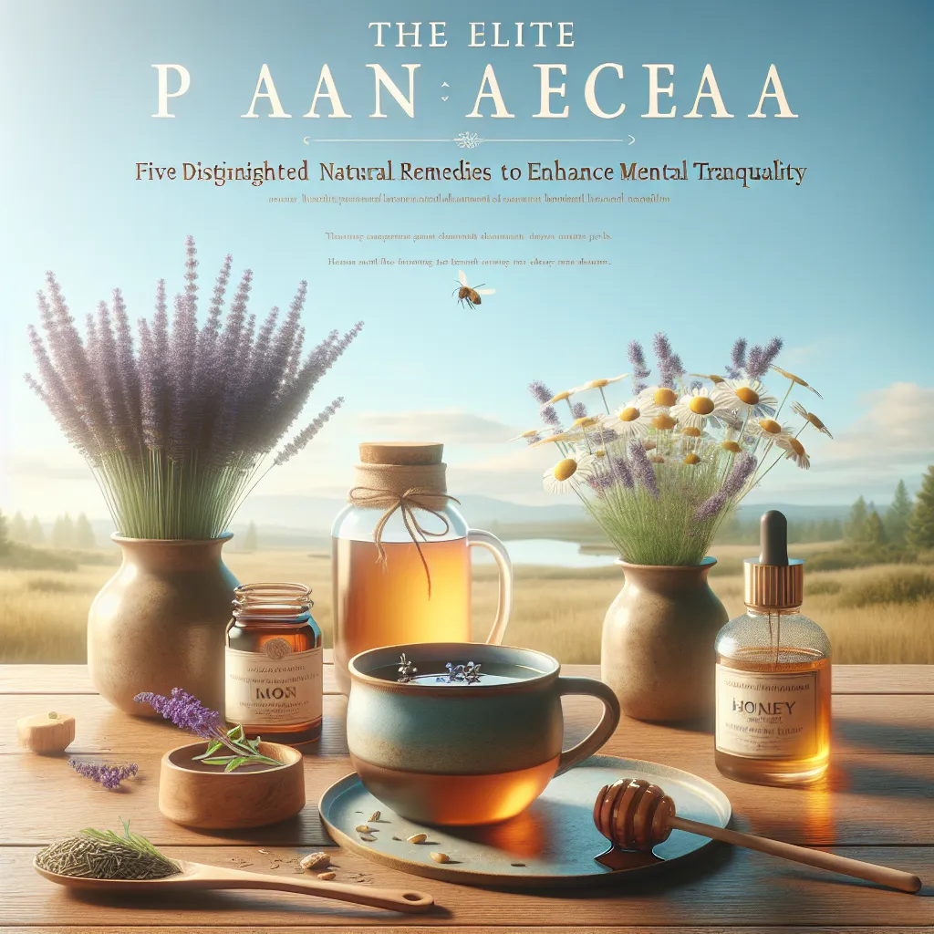The Elite Panacea: Five Distinguished Natural Remedies to Enhance Mental Tranquility