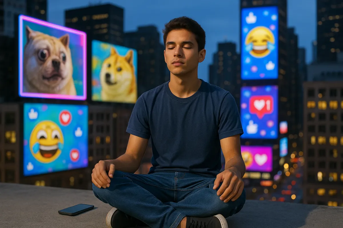 When The World Scrolls, You Still: A Refined Guide To Meditative Presence In The Meme Age